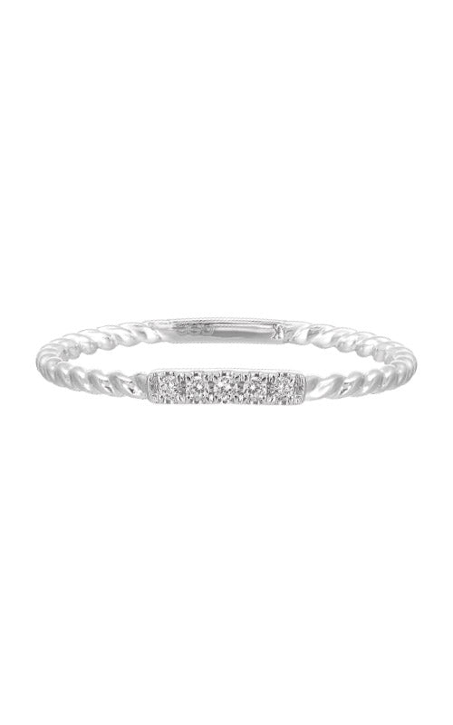 Albert's 10k White Gold .05ctw Diamond Band RG12291-1WSC
