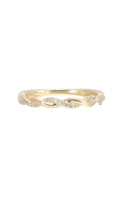 Albert's 14k Yellow Gold 1/20ctw Diamond Twist Band RG89466-1YSC