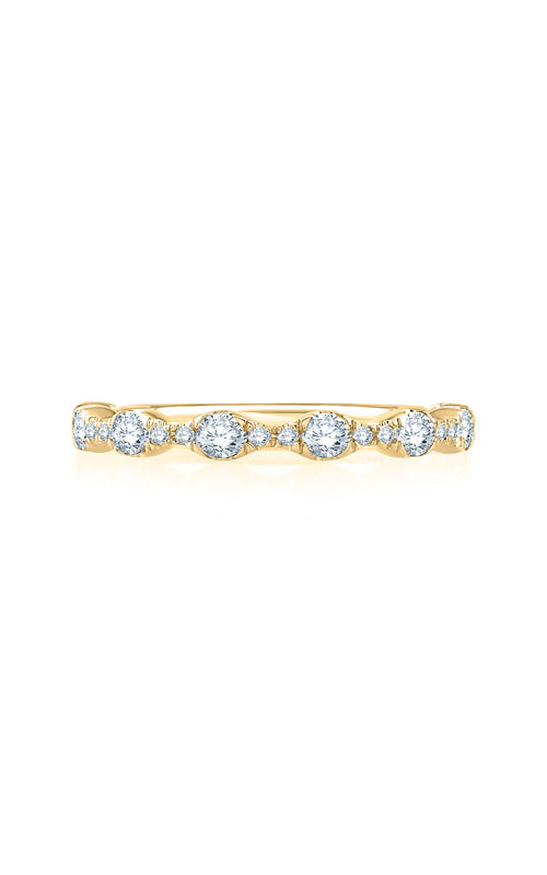 A.Jaffe 14K Yellow Gold .51CTW Round Diamond Wedding Band WRC1214QT/51