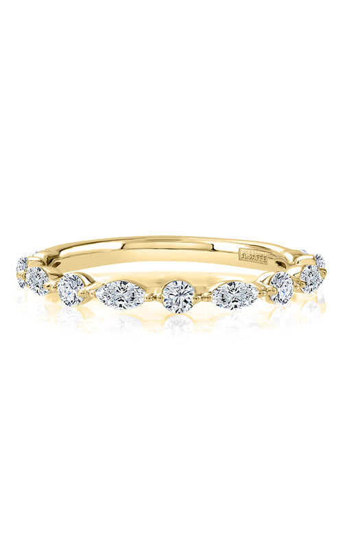 A.JAFFE 14k Yellow Gold .42 ctw Marquise & .25 ctw Round Diamond Band WRC1373/67Y