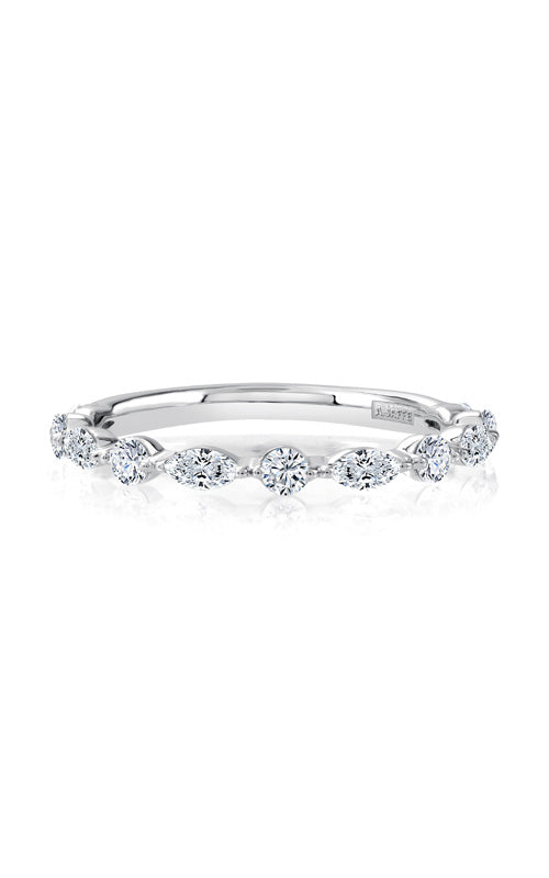 A. Jaffe 14K White Gold .84CTW Marquise and Round Diamond Wedding Band WRC1373E/84