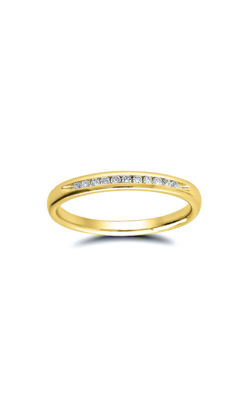 Albert's 10k Yellow Gold 1/10ctw Diamond Wedding Band 4310620100Y