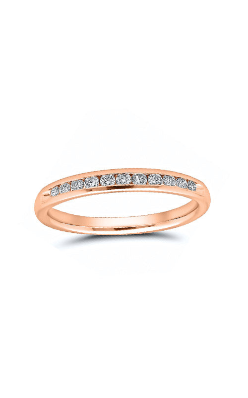 Albert`s 14k Rose Gold 1/4ctw Diamond Wedding Band 4310620254P