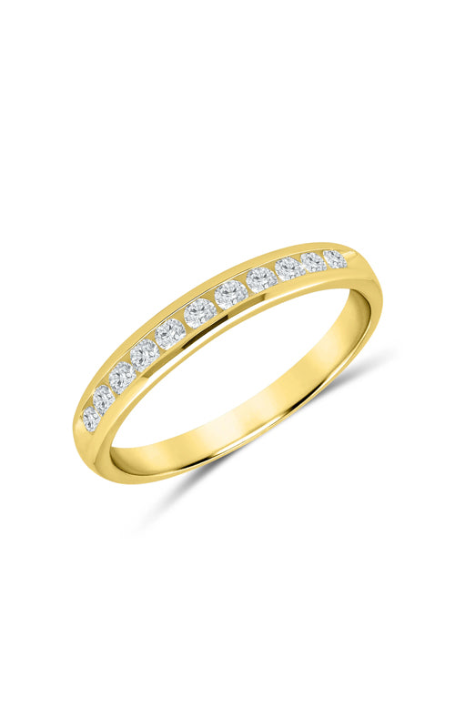 Albert's 14k Yellow Gold 1/3ctw Diamond Channel Wedding Band 4310620334Y