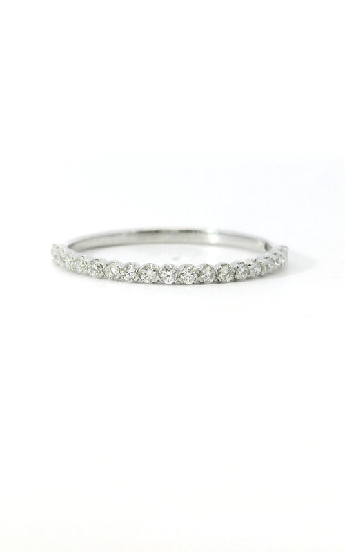 Love Story 14K White Gold 1/4CTW Diamond Criss Cross Wedding Band AJ-R15946LJ3