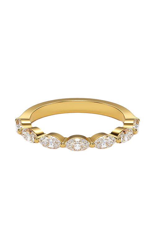 Love Story 14K Yellow Gold 7 Marquise Diamond Band 79776D-4Y-2/3-LS