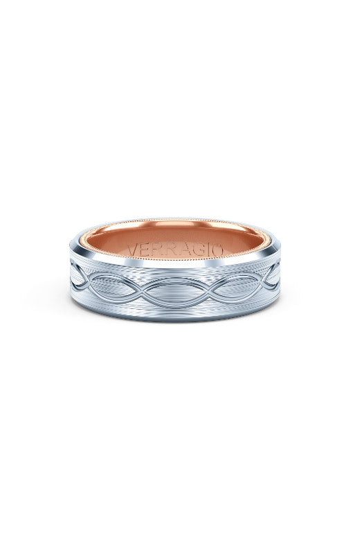 Verragio Men`s 14k White and Rose Gold Band VW-7013/03