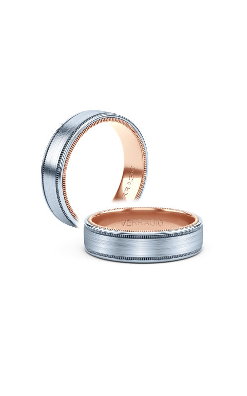 Verragio Men`s 14k White and Rose Gold Band VW-7020/01