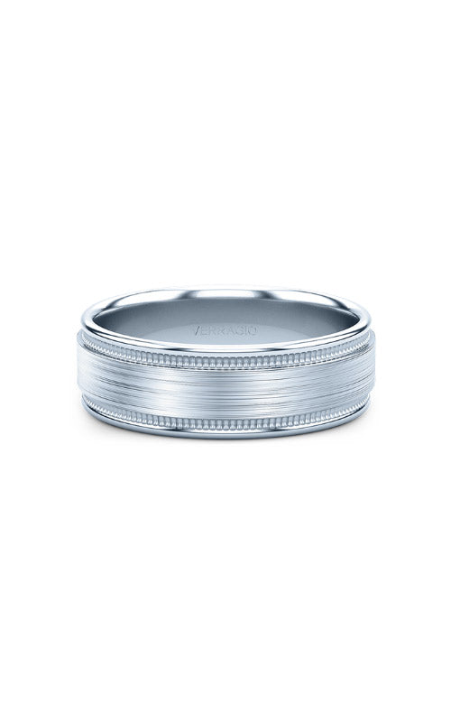 Verragio Men`s 14k White Gold Band VWS-200-7