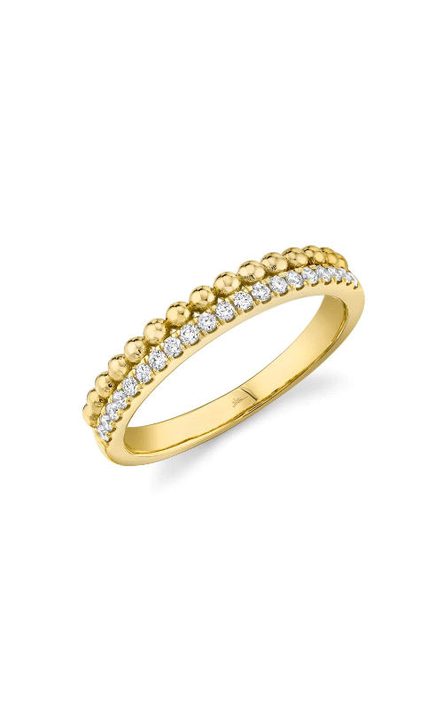 Shy Creation 14k Yellow Gold .18ctw Diamond Band SC22005647