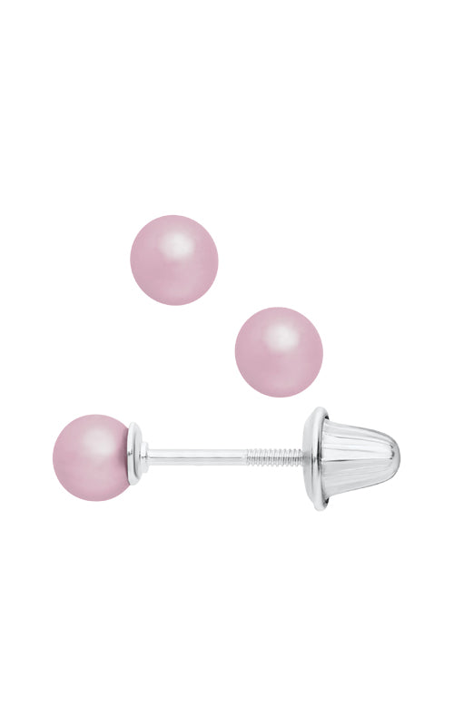 Kids Pearl 925 Sterling Silver Earring