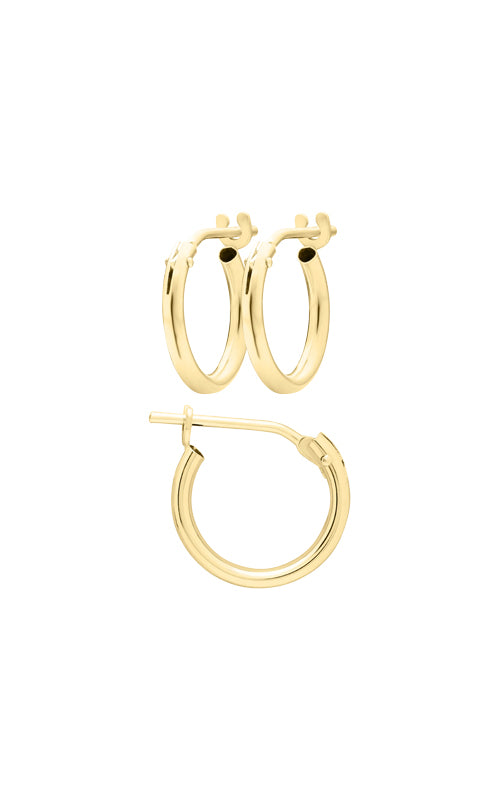 Albert's Kids 14k Yellow Gold 10mm Small Hoop Earrings H910