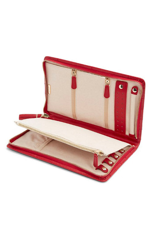 WOLF Caroline Red Large Jewelry Portfolio 324072