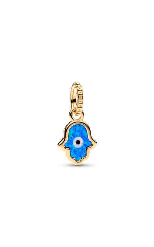 Pandora Opalescent Blue Hamsa Hand Dangle Charm