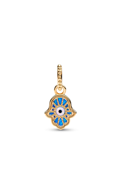 Pandora Opalescent Blue Hamsa Hand Dangle Charm