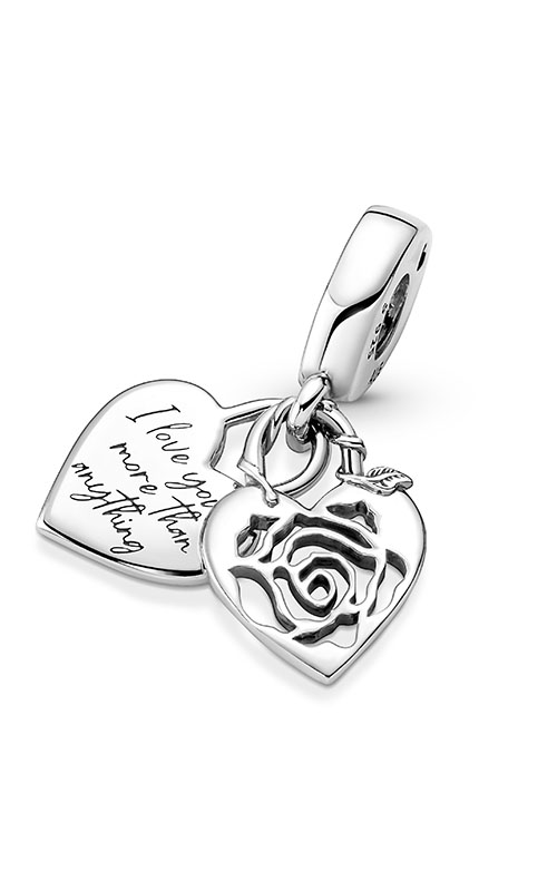 Pandora Rose Heart Padlock Dangle Charm