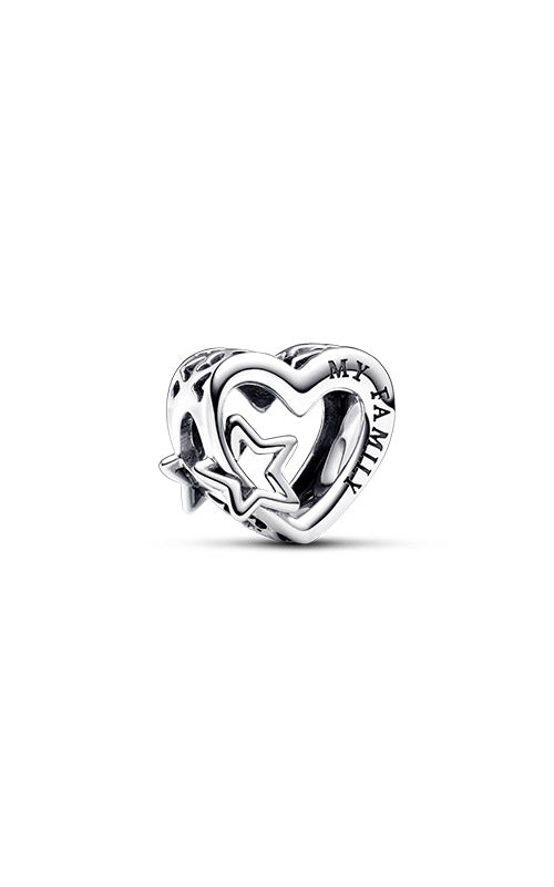 Pandora Openwork Family Heart & Star Charm
