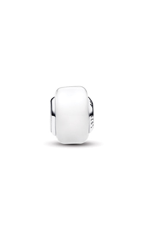 Pandora White Mini Murano Glass Charm