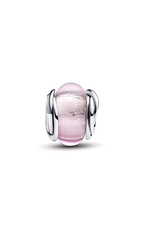 Pandora Encircled Pink Murano Glass Charm