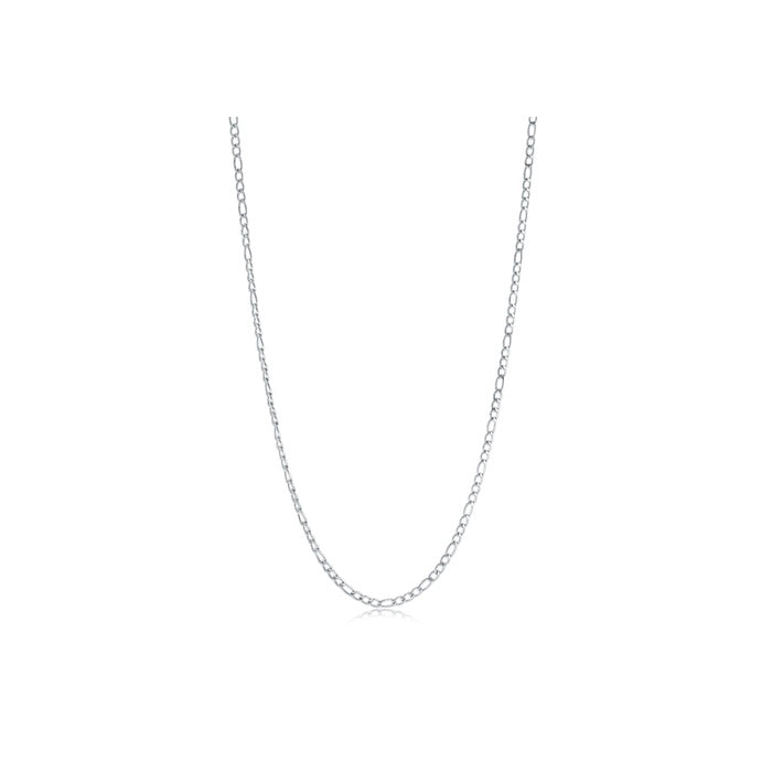 Italgem Stainless Steel 18'' 3mm High Polish Figaro Chain SN112-18