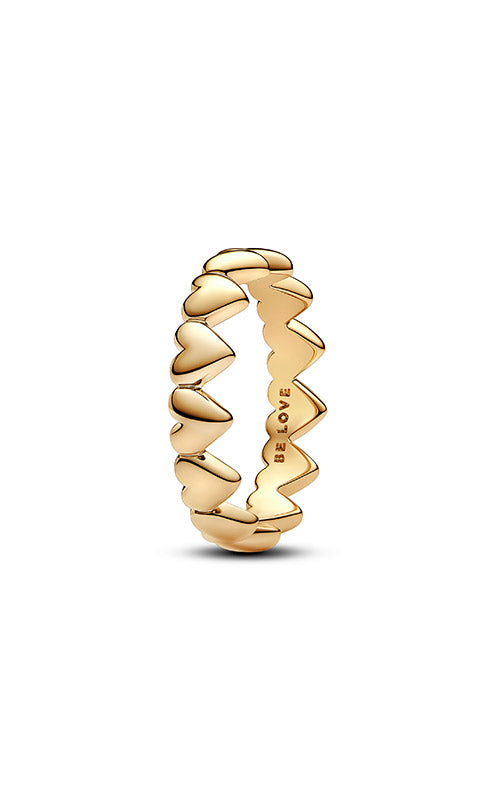 Pandora Row of Hearts Ring 163427C00-48