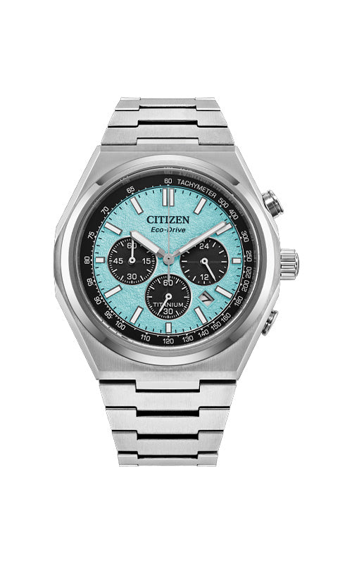 Citizen Super Titanium Zenshin Chrono 42mm Eco-Drive Mens Watch CA4610-85M