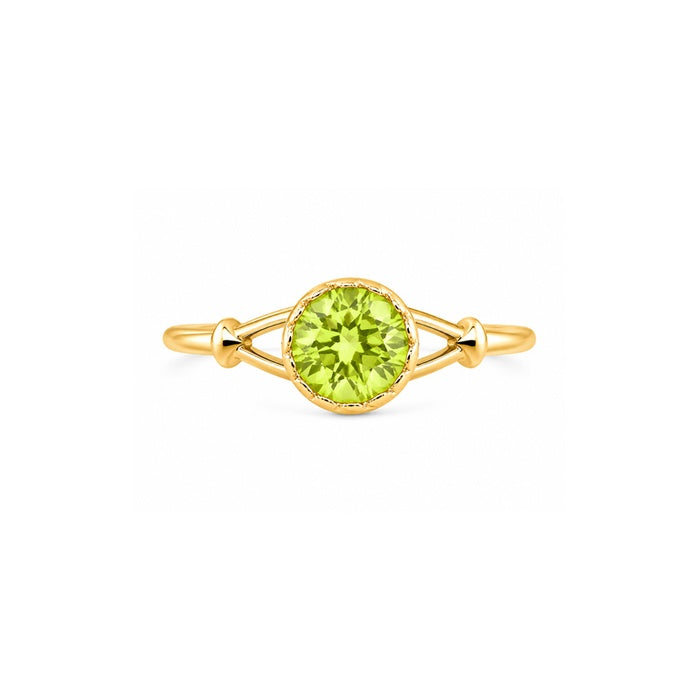Albert's 14k Yellow Gold 1.53ctw Round Peridot Ring QA3420R