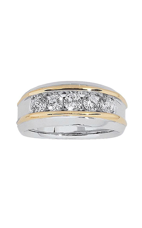 Albert's 14k White and Yellow Gold 1ctw Men's Artisan Ring B63686-4WYBB