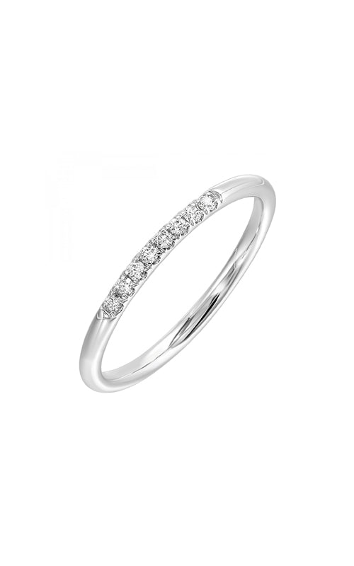 Albert's 14k White Gold 1/12ctw Diamond Pave Wedding Band RG103007-4WC
