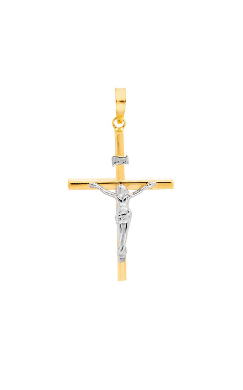 Albert`s 14k Gold Two Tone Crucifix
