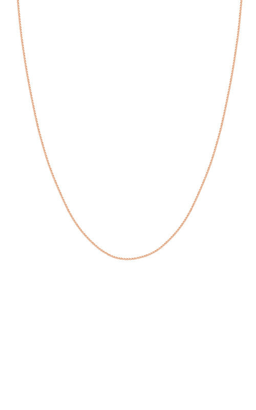 Albert's 14k Rose Gold 20 Inch 1.05mm Wheat Chain MZ002044-14K_20