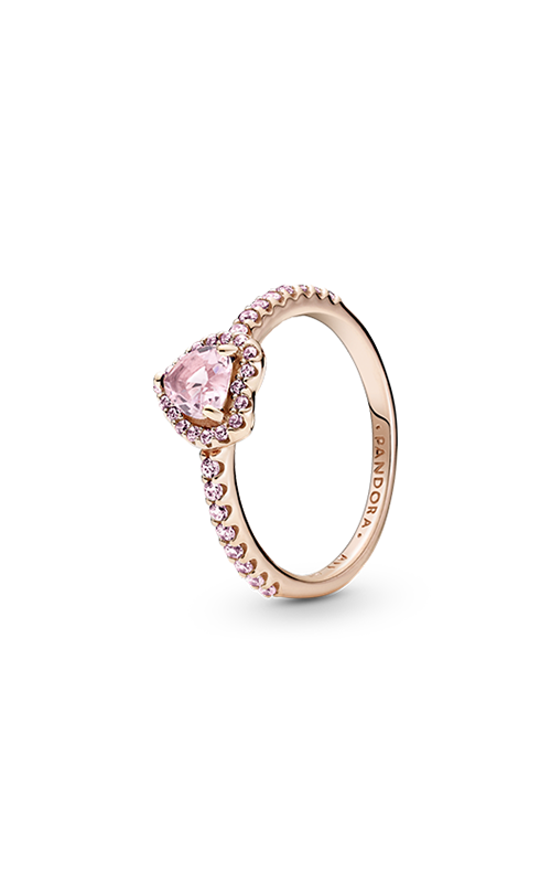 Pandora Sparkling Elevated Heart Ring 188421C04-48