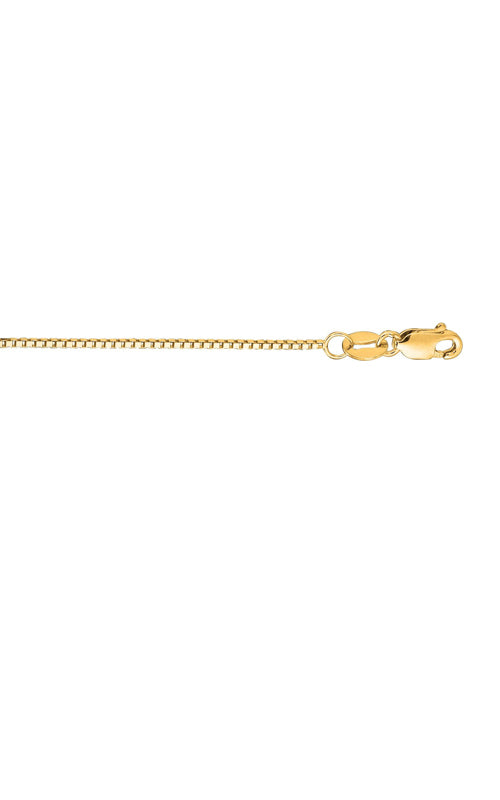 Albert's 14k Yellow Gold 16" 0.75mm Classic Box Chain BOX053-16