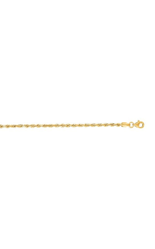 Albert's 14k Yellow Gold 24" 2.5mm Diamond Cut Rope Chain ROY018-24