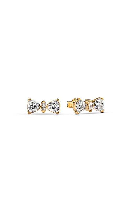 Pandora Sparkling Bow Stud Earrings 263507C01
