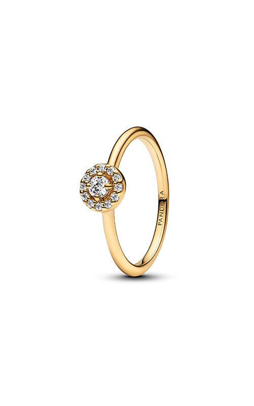 Pandora Round Pave Halo Ring 163554C01-50