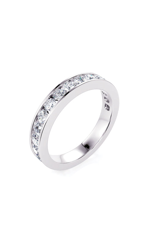 Albert's 14k White Gold .75ctw Diamond Channel Wedding Band B10020-HW072A