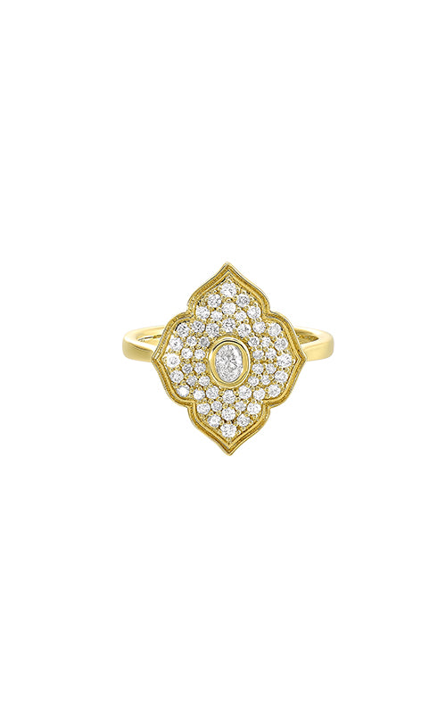 Albert's Cocktail Ring 14K Yellow Gold Diamond Ring