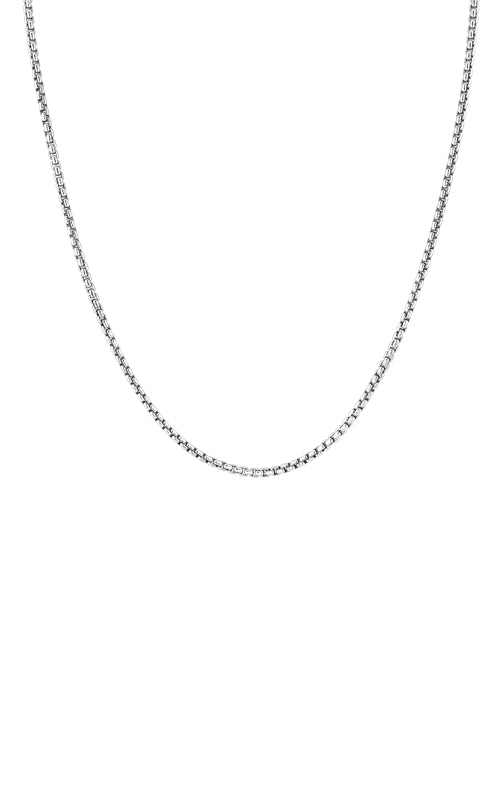 Albert's Sterling Silver 20" 2.55mm Round Box Chain SSR-29-140-20