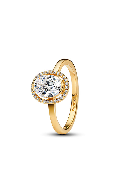 Pandora Oval Sparkling Halo Ring 163802C01-48