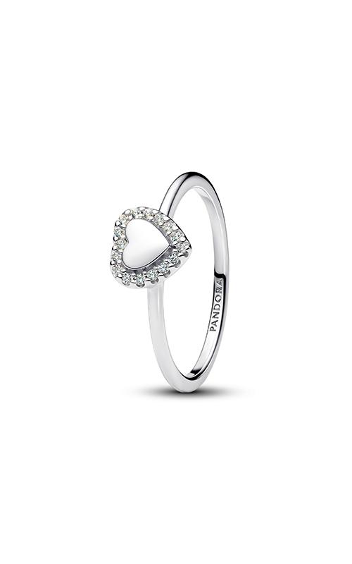 Pandora Engravable Heart Halo Ring 193801C01-48