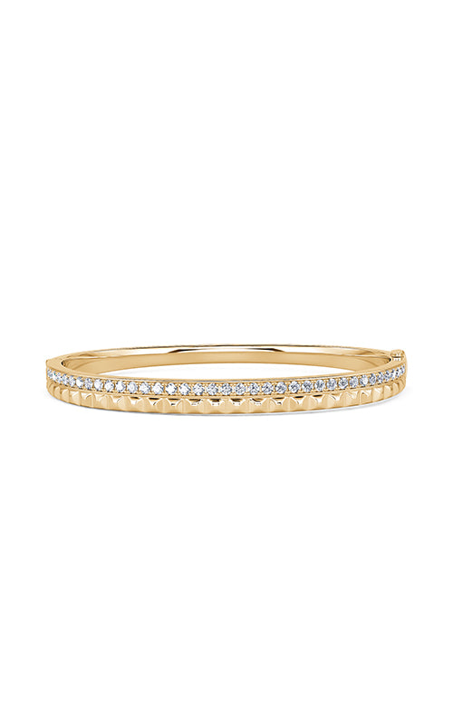 Ashley Lauren 14k Yellow Gold 1.20ctw 57x47mm Bangle Bracelet BA416-14Y