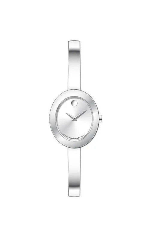 Movado Ladies' Mother of Pearl Oval Museum Bangle Watch 0608070