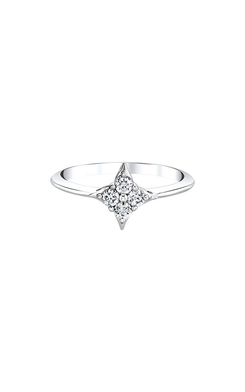 Albert's 14k White Gold .25ctw Diamond Star of Hope Ring