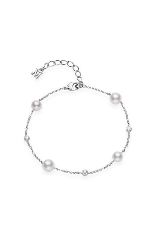 Mikimoto Akoya Cultured Pearl and Diamond Station Bracelet MDQ10036ADXW