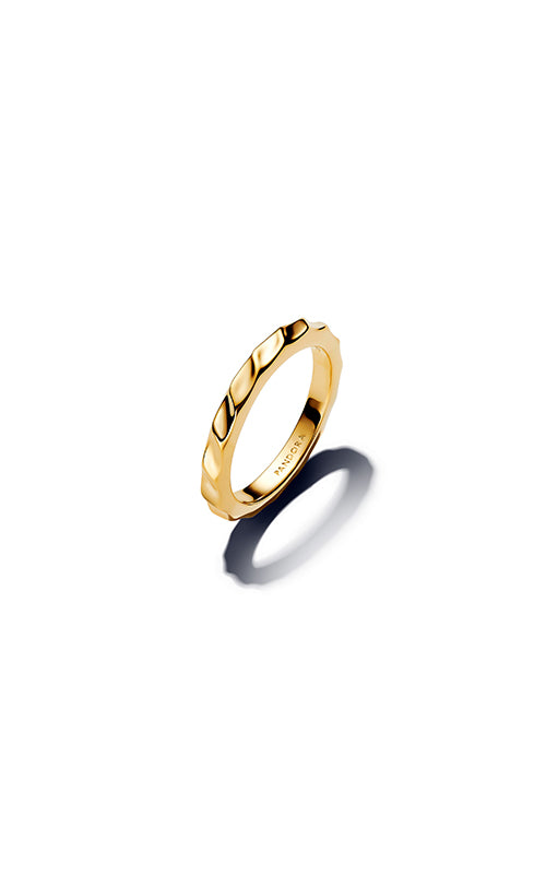 Pandora Rippled Band Ring 163885C00-52