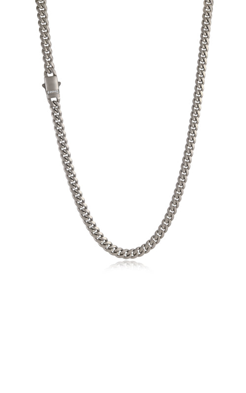 Italgem Matte Stainless Steel 22" 6mm Curb Chain SN108-22