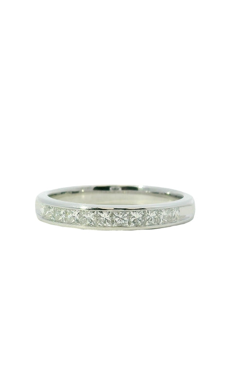 Albert's 14K White Gold .50CTW Princess Cut Channel Set Wedding Band ABR1712PS7W