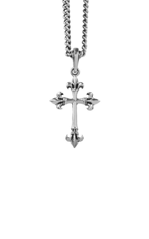 King Baby Sterling Silver 24" Cross Necklace K10-6914-24