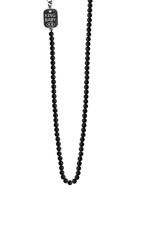 Kingb Bead 925 Sterling Silver Necklace